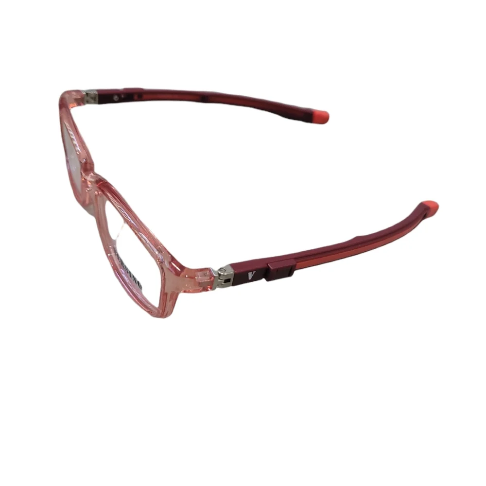 Kids Flexible Eyeglasses with magnetic Strap 180* red 👓